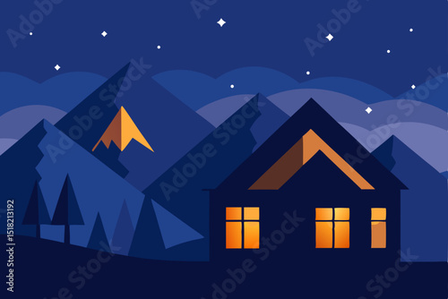 house in the mountains