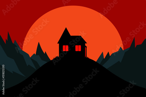 house in the mountains
