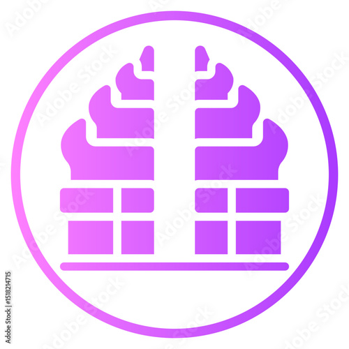 Temple gradient icon
