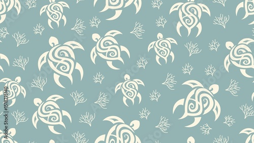 Turtle Seamless Pattern Background. Turtle illustration pattern. Turtle, background. Perfect for fabrics, textile, wallpaper, decor. 