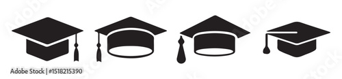graduation cap icon vector illustration eps 10