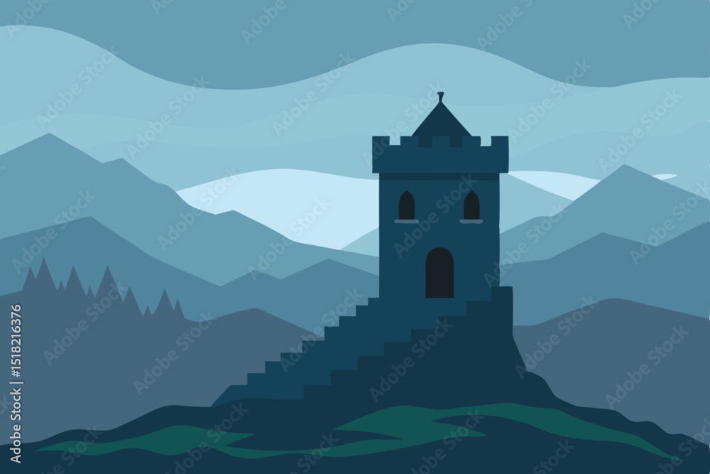 Fototapeta premium church in mountains