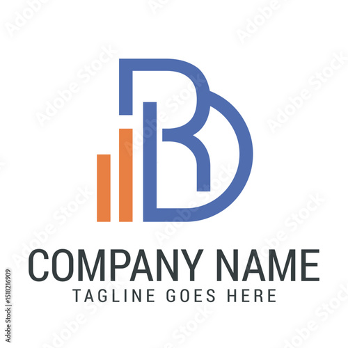 Creative Letter RD or DR Rank and Grow Vector Logo Design Templets. 標誌設計, ロゴデザイン, Diseño de logotipo
