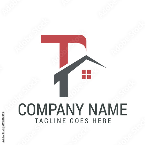 Creative Letter T Real Estate or Property Vector Logo Design Templets. 標誌設計, ロゴデザイン, Diseño de logotipo