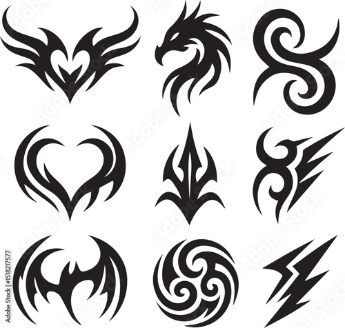 set tribal design 