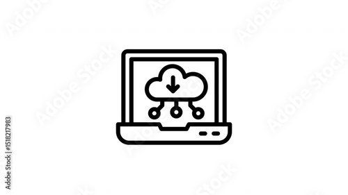 Wallpaper Mural cloud computing icon Torontodigital.ca