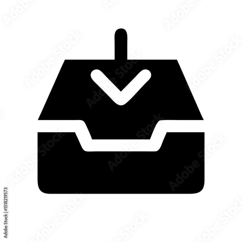 mail inbox receive icon design