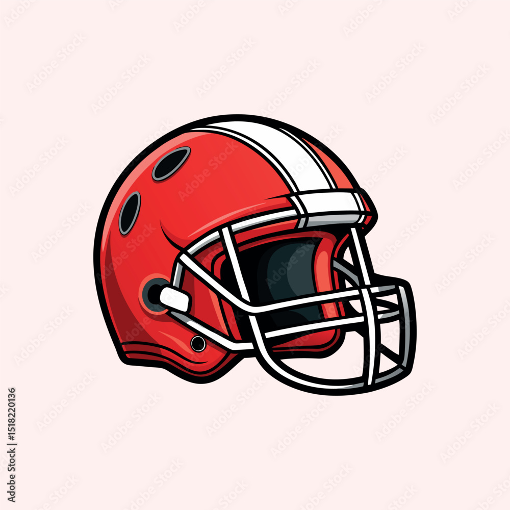 Naklejka premium American Football Fantasy League Vector Sport Icons, Team Picks, and Game Day Graphics