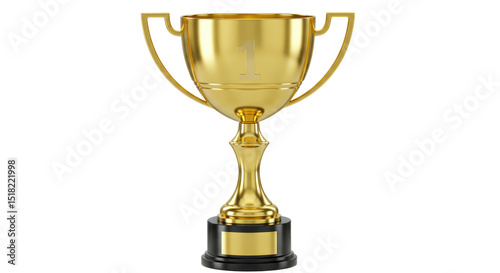 Wallpaper Mural Isolated Golden Trophy Cup Torontodigital.ca