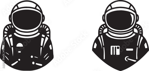Astronaut Illustrations Spaceman Silhouettes for Design Projects