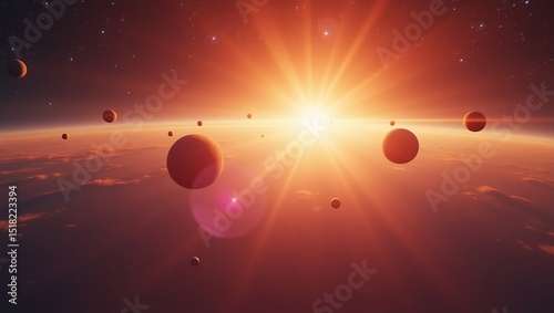 Intense burning plasma ball glowing on the surface of a planet, surrounded by dynamic flames and glowing heat distortions.