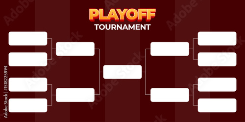 Design Creative Tournament Bracket Vector