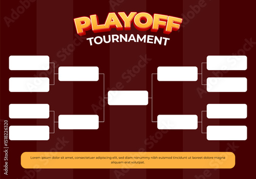 Design Creative Tournament Bracket Vector