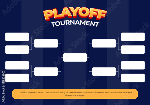 Design Creative Tournament Bracket Vector