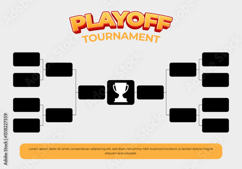 Design Creative Tournament Bracket Vector