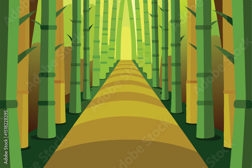 abstract background with bamboo