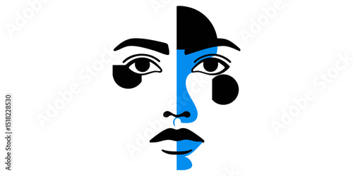 Abstract Geometric Portrait