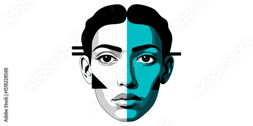 Abstract Geometric Portrait