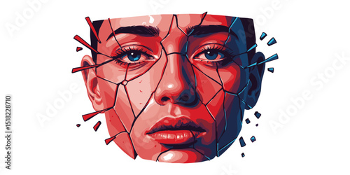 Motion through minimal strokes Broken Line Face