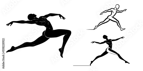 Abstract Figure in Motion