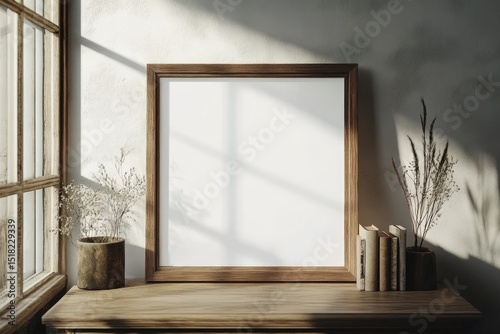 Ultra Quality Picture of Showing Up Wood Frame Shiny