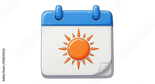 Wallpaper Mural Isolated Summer Calendar Icon Torontodigital.ca