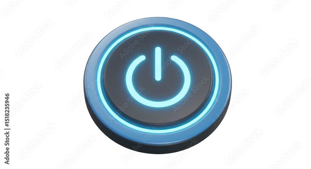 Isolated Power Button Isolated Power Button