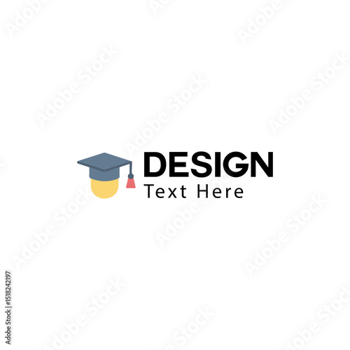 graduation 3D education logo design