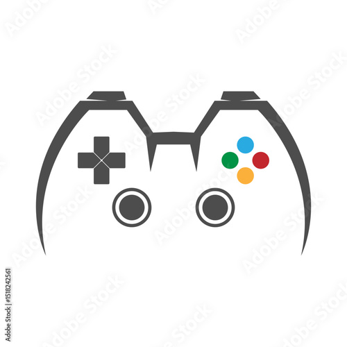 Joystick icon logo design