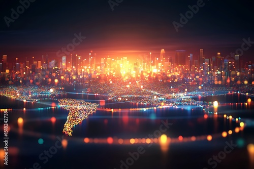 Abstract cityscape at night (1)