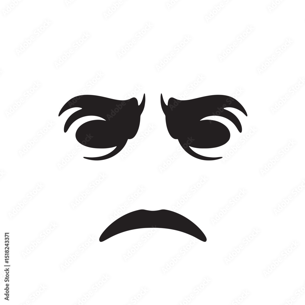 custom made wallpaper toronto digitalAngry Face Illustration Vector Graphic of a Furious Expression
