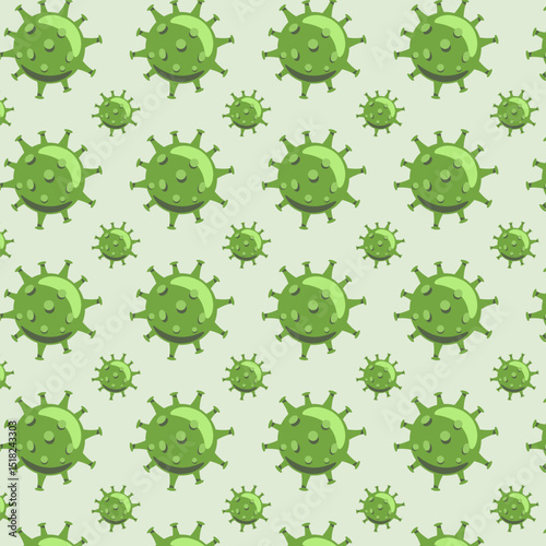 Virus seamless pattern vector. Virus background illustration vector