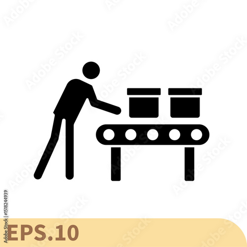 mass production icons  symbol vector elements for infographic web