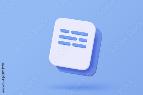 3D media data with video and photo gallery library. Searching image and video files in database. Document management soft, document form, compound docs concept. 3d file icon vector render illustration