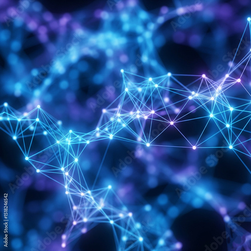Abstract Futuristic Plexus Background