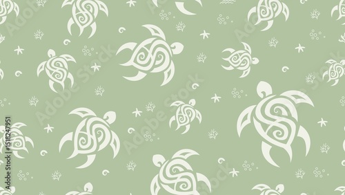 Turtle Seamless Pattern Background. Turtle illustration pattern. Turtle, background. Perfect for fabrics, textile, wallpaper, decor. 
