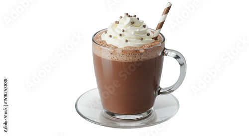 Wallpaper Mural Isolated Hot Chocolate with Whipped Cream Torontodigital.ca