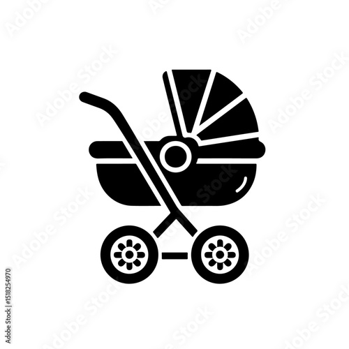 baby stroller silhouette