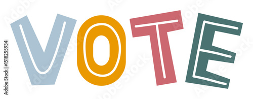 vote text sticker