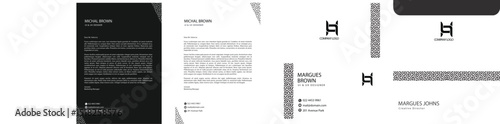 Stationary Designs, Letterhead, business card, envelop 
corporate company branding EPS file easy to edit
