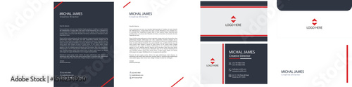 Stationary Designs, Letterhead, business card, envelop 
corporate company branding EPS file easy to edit