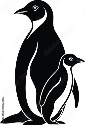 Penguin Vector Illustration – Arctic Animal Cartoon Design