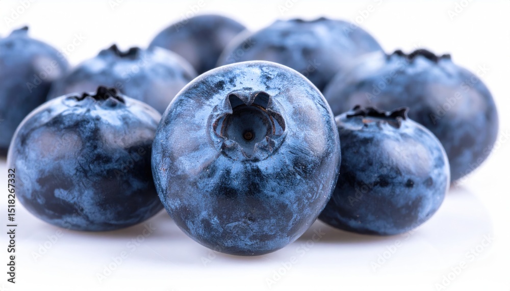 Obraz premium Blueberries on a white background