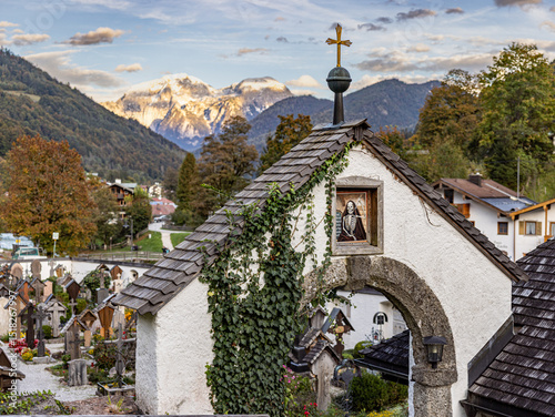 Friedhof Ramsau mit Watzmann