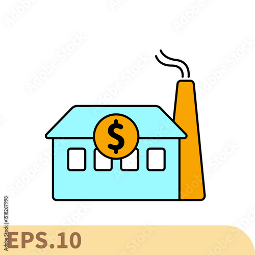 industrial line icons  symbol vector elements for infographic web