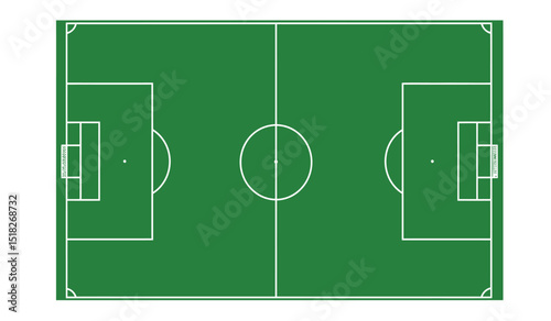 football field with green background, soccer field