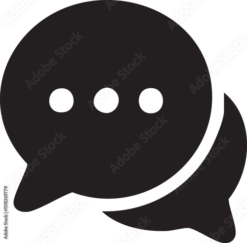 Double Speech Bubbles – Chat and Conversation Icon