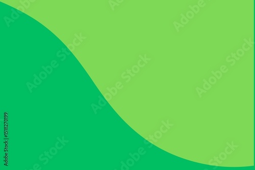 Abstract Green Wavy Background In Different Style and Shape. Minimalist  Banner Green Wavy Background. 
