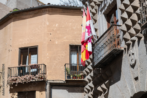 Casa de los Picos en el casco antiguo de Segovia, castilla y leon, españa.