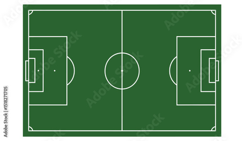 football field with green background, soccer field